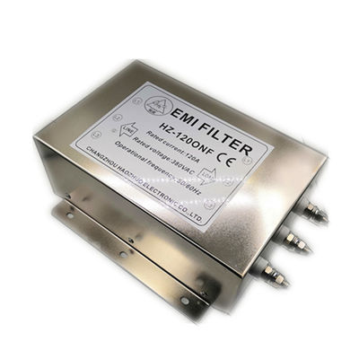 380-440VAC 120A 3 Phase Electrical Noise Suppression Filter For 55kw Frequency Inverter