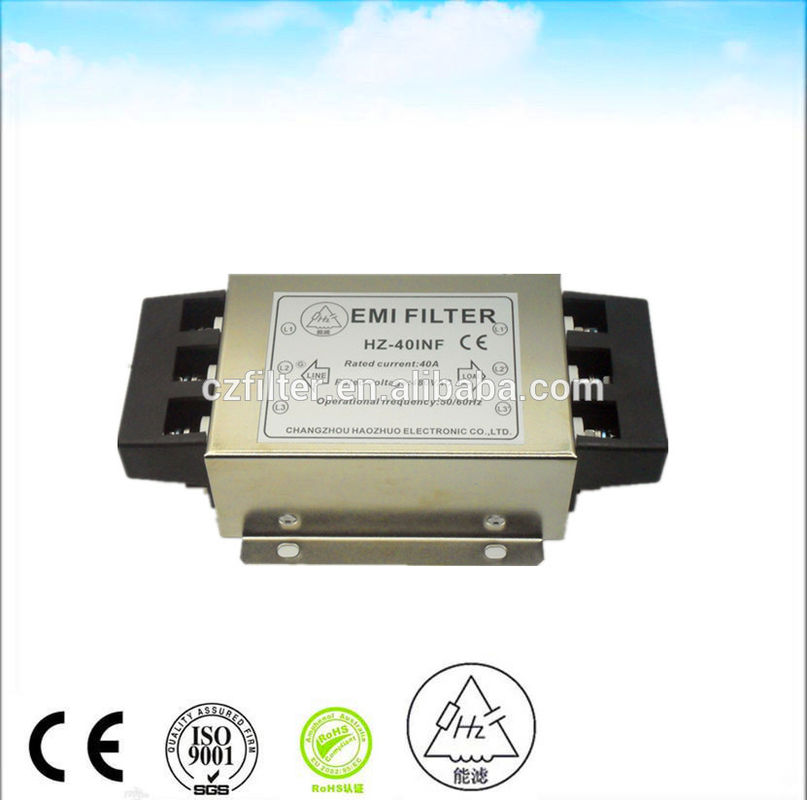 380vac 40A Output Rfi EMI Suppression Filter 15KW Inverter Noise Filter high quality