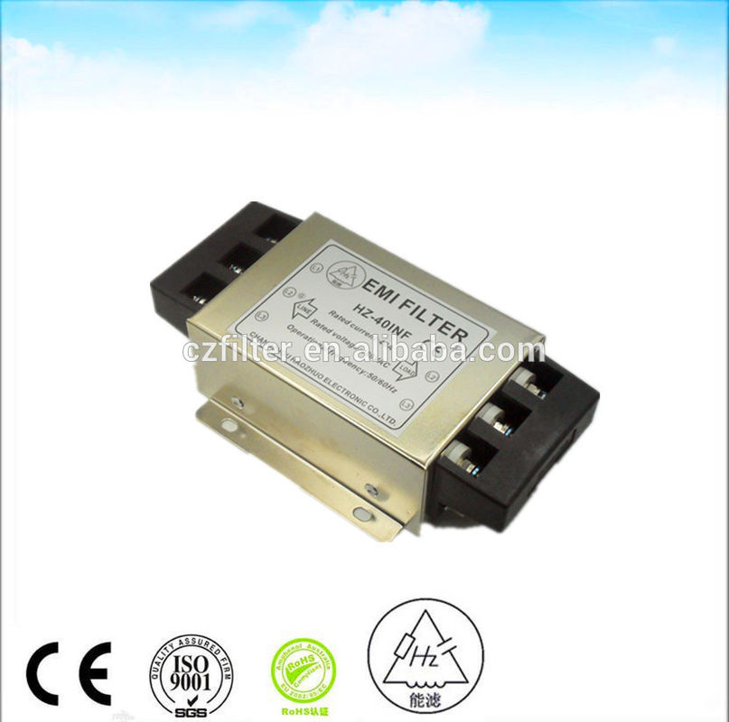 380vac 40A Output Rfi EMI Suppression Filter 15KW Inverter Noise Filter high quality