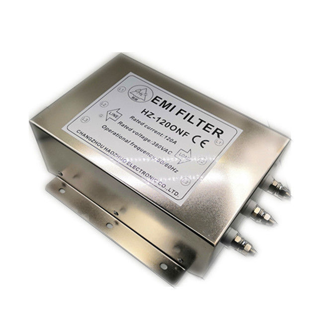 380-440VAC 120A 3 Phase Electrical Noise Suppression Filter For 55kw Frequency Inverter