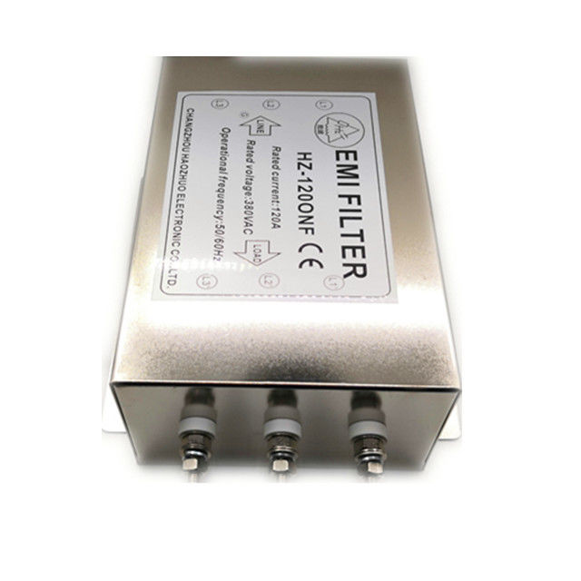 380-440VAC 120A 3 Phase Electrical Noise Suppression Filter For 55kw Frequency Inverter
