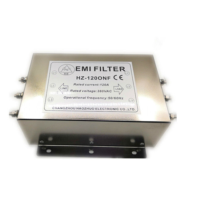 380-440VAC 120A 3 Phase Electrical Noise Suppression Filter For 55kw Frequency Inverter