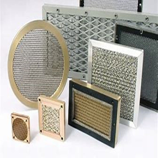 Brass copper EMI Honeycomb Air Vents Panel For Mri Faraday Cage Microwave Chamber